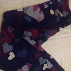 Purple heart leggings 2xl